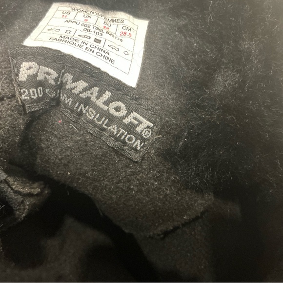 The north face Abby III black leather winter snow boots waterproof size 11 - Picture 10 of 10